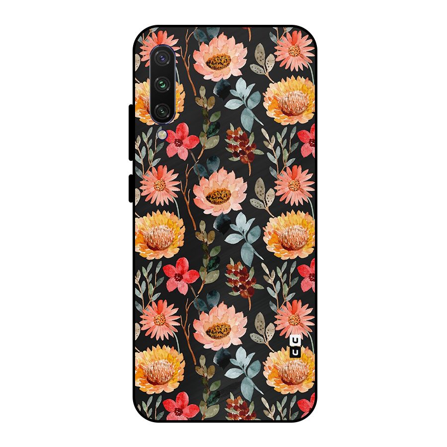 Florals Wonderful Pattern Metal Back Case for Mi A3