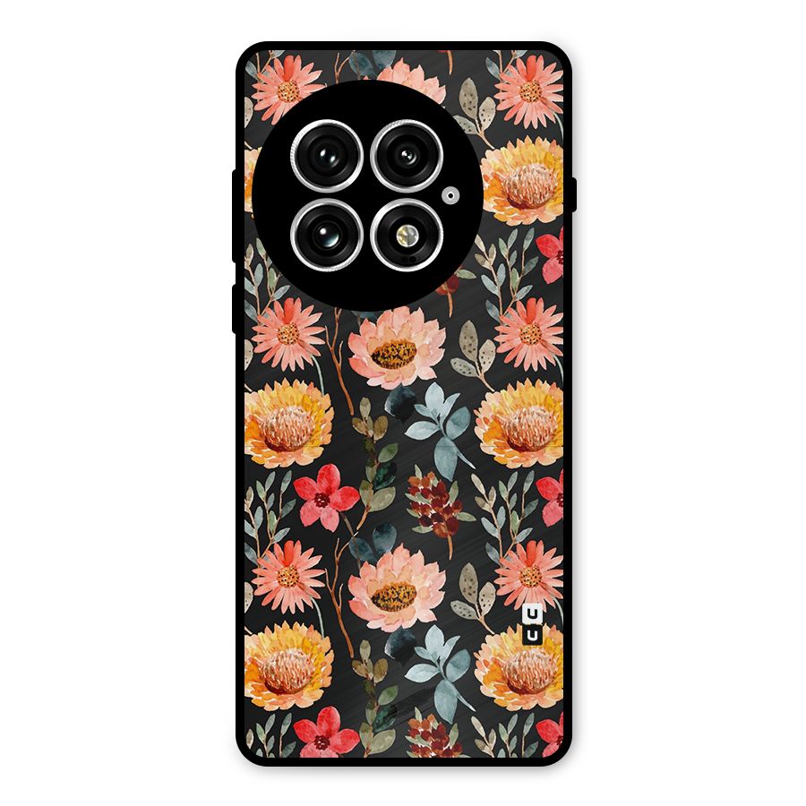 Florals Wonderful Pattern Metal Back Case for OnePlus 13