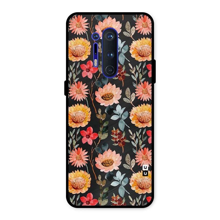 Florals Wonderful Pattern Metal Back Case for OnePlus 8 Pro