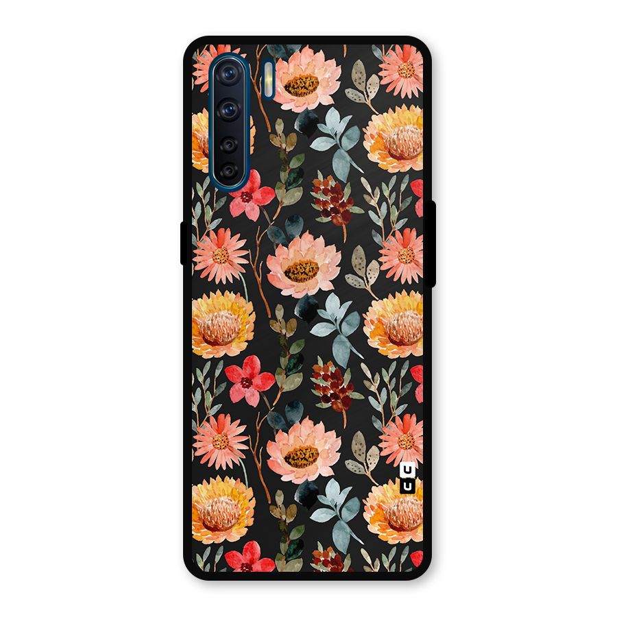 Florals Wonderful Pattern Metal Back Case for Oppo F15