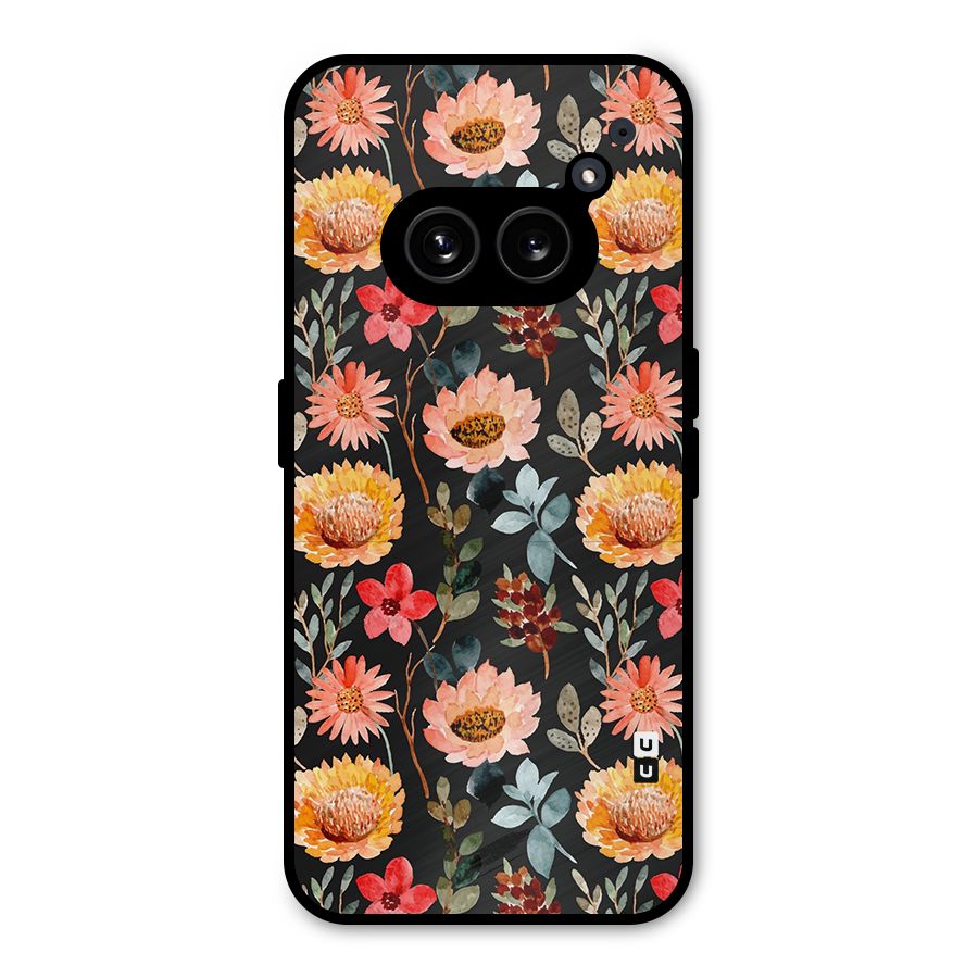 Florals Wonderful Pattern Metal Back Case for Nothing Phone 2a