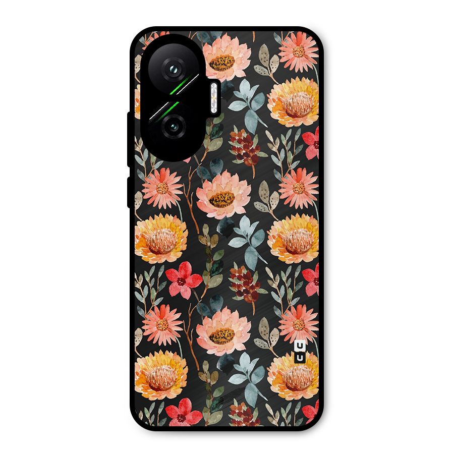Florals Wonderful Pattern Metal Back Case for Poco F7