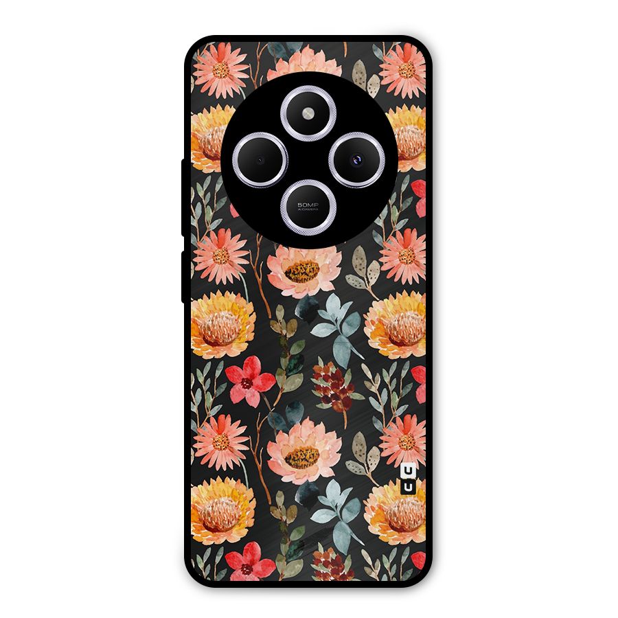 Florals Wonderful Pattern Metal Back Case for Poco M7
