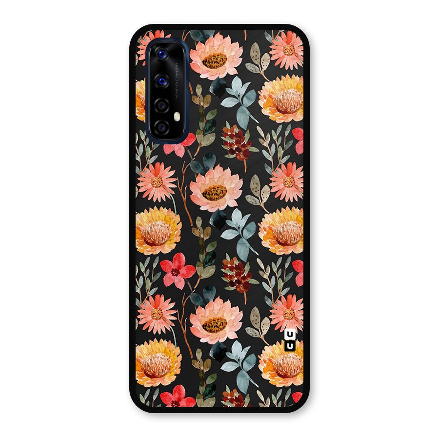 Florals Wonderful Pattern Metal Back Case for Realme 7