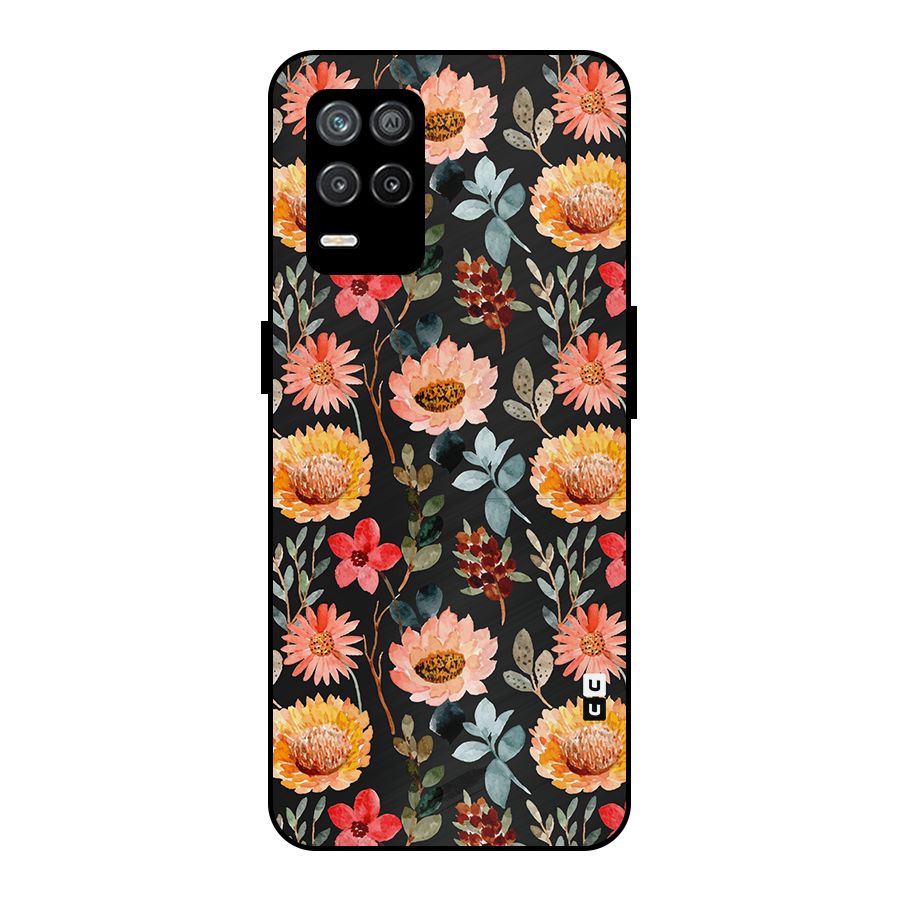 Florals Wonderful Pattern Metal Back Case for Realme 8 5G