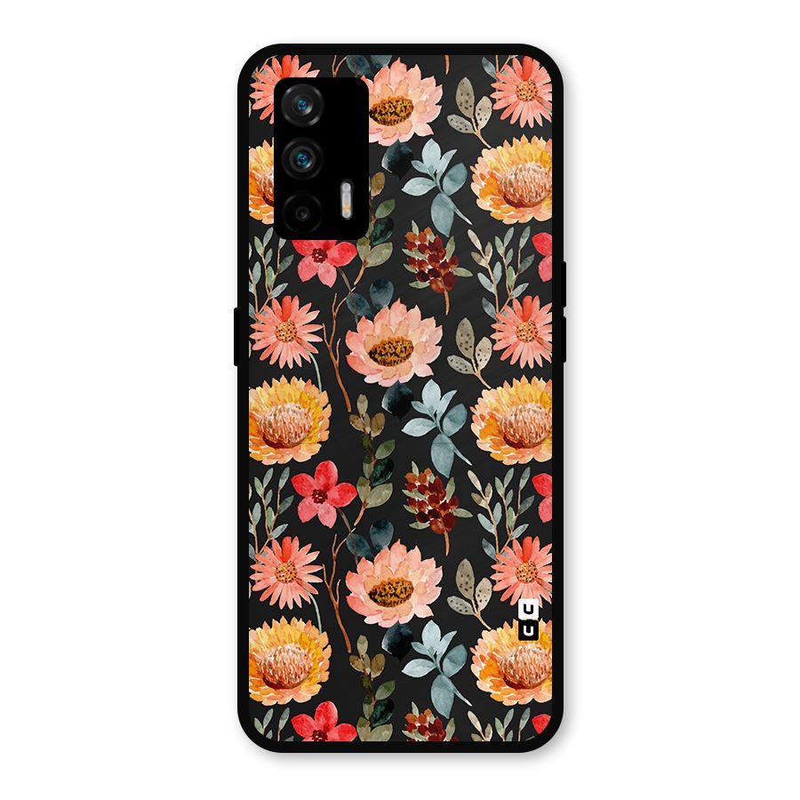 Florals Wonderful Pattern Metal Back Case for Realme GT 5G