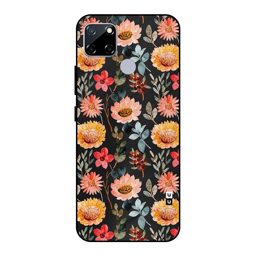 Florals Wonderful Pattern Metal Back Case for Realme Narzo 20