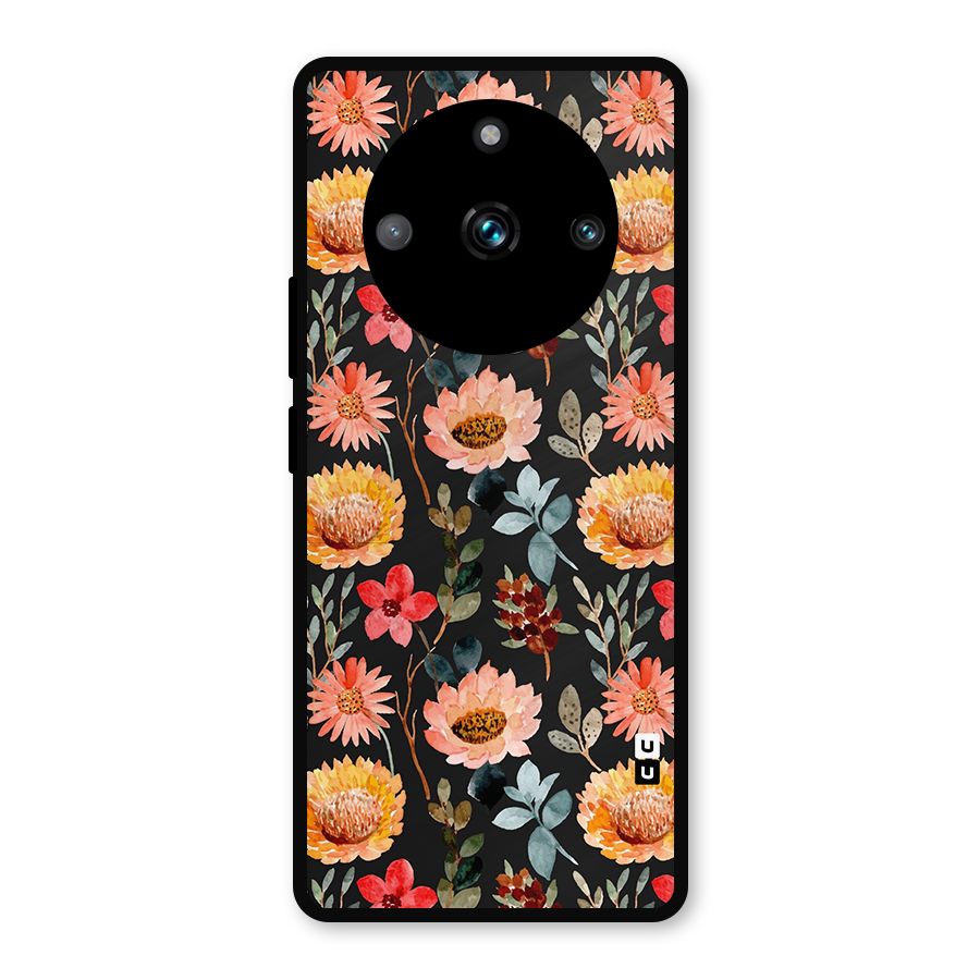 Florals Wonderful Pattern Metal Back Case for Realme Narzo 60 Pro