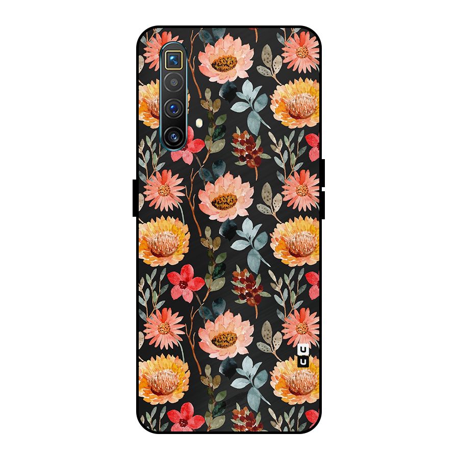Florals Wonderful Pattern Metal Back Case for Realme X3