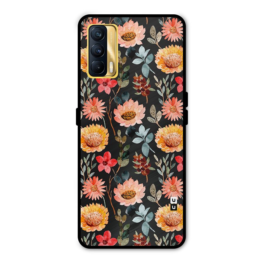 Florals Wonderful Pattern Metal Back Case for Realme X7