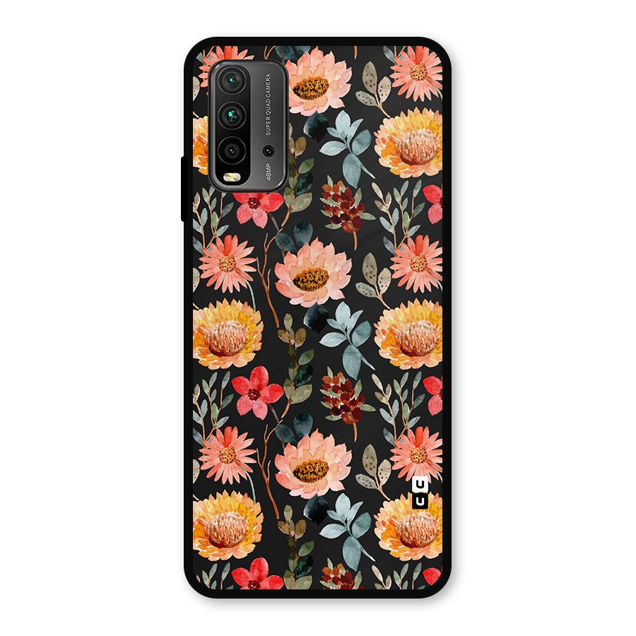 Florals Wonderful Pattern Metal Back Case for Redmi 9 Power