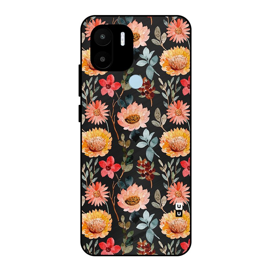 Florals Wonderful Pattern Metal Back Case for Redmi A2+
