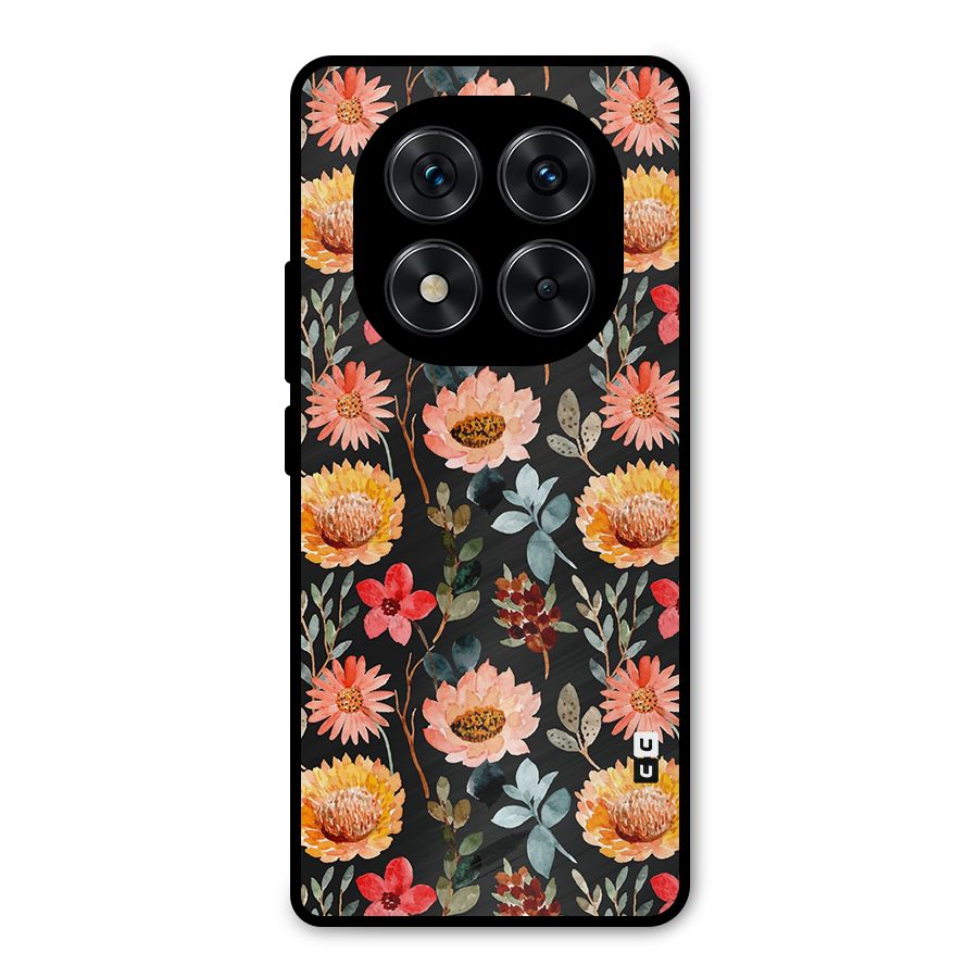 Florals Wonderful Pattern Metal Back Case for Redmi Note 14 Pro 5G