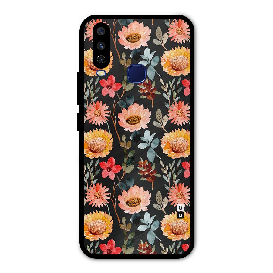Florals Wonderful Pattern Metal Back Case for Vivo V17