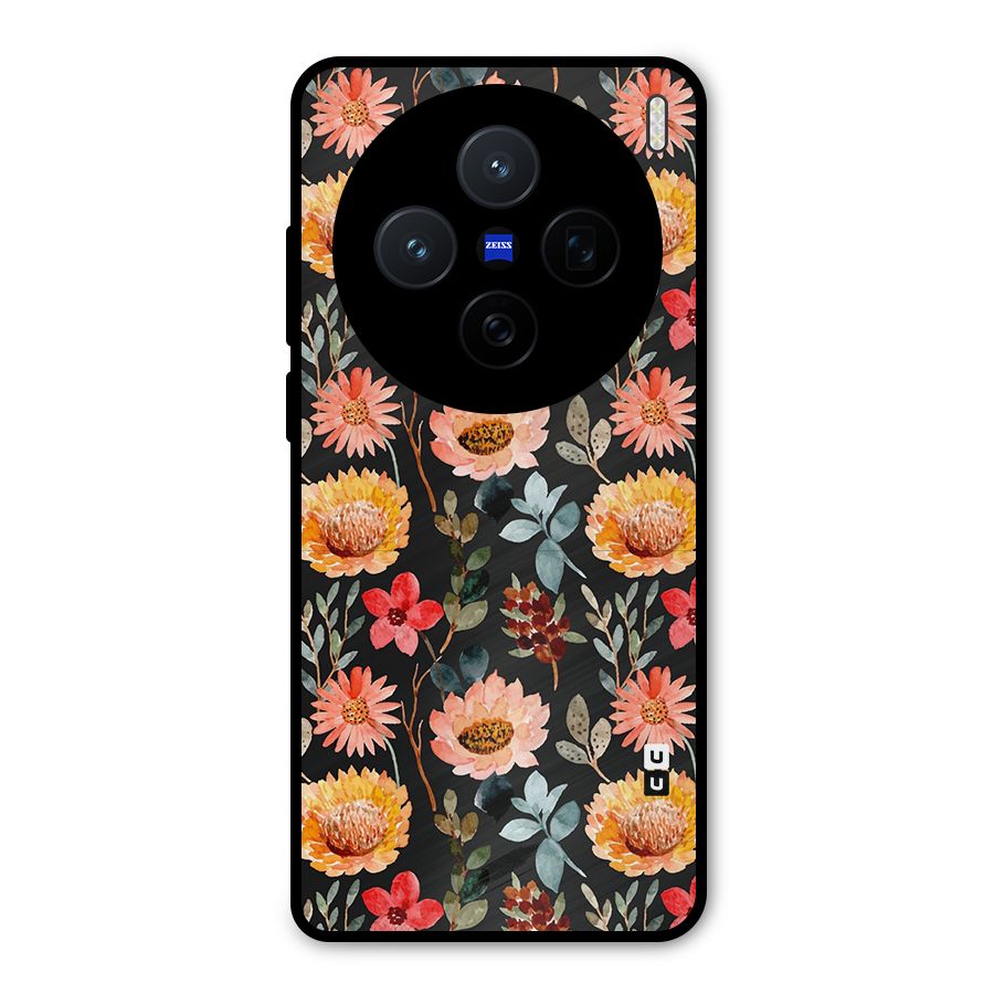 Florals Wonderful Pattern Metal Back Case for Vivo X200