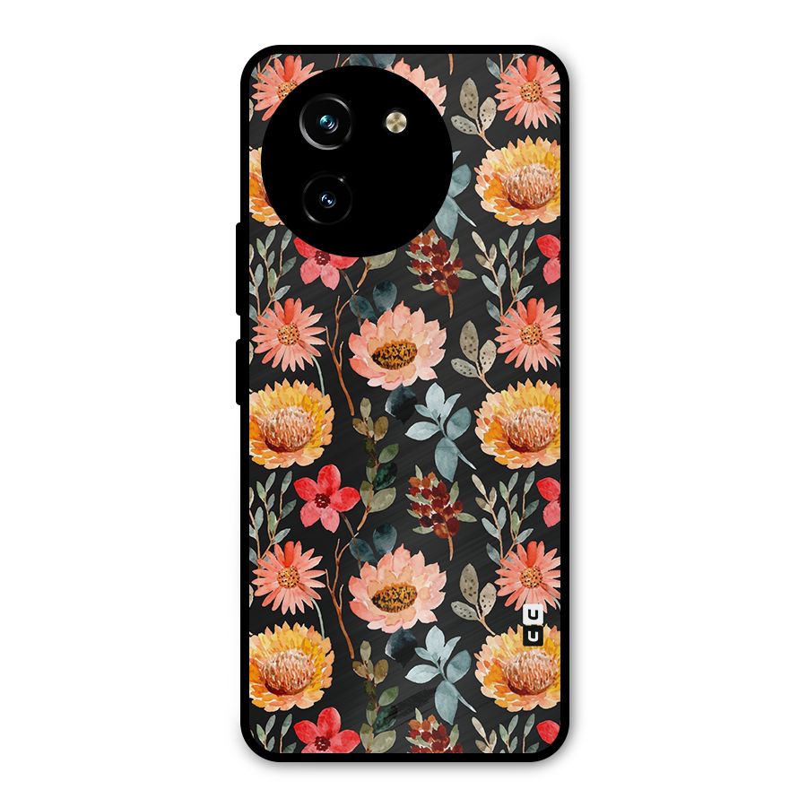 Florals Wonderful Pattern Metal Back Case for Vivo Y200i