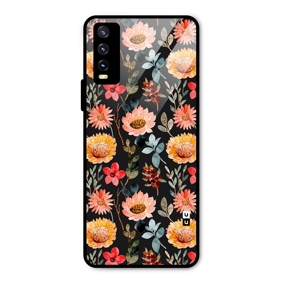 Florals Wonderful Pattern Metal Back Case for Vivo Y20t