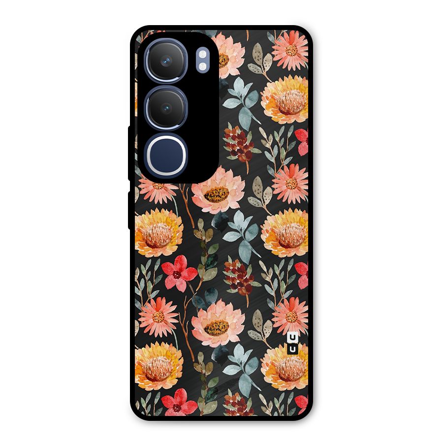 Florals Wonderful Pattern Metal Back Case for Vivo Y29