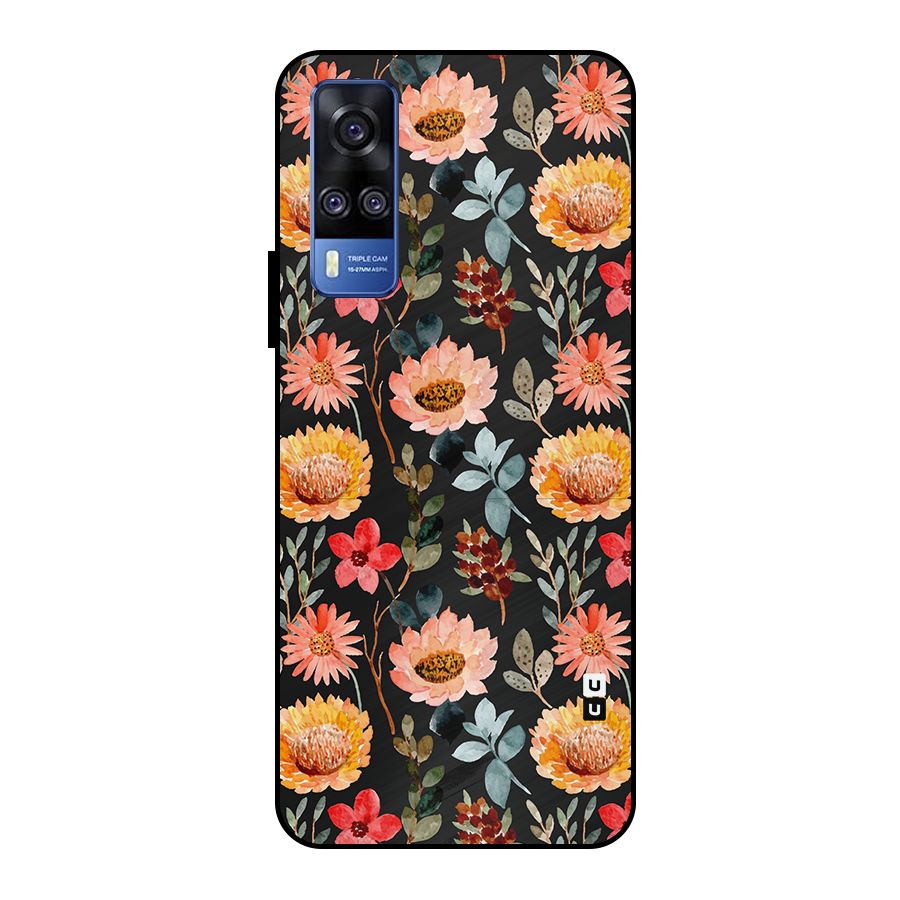 Florals Wonderful Pattern Metal Back Case for Vivo Y51
