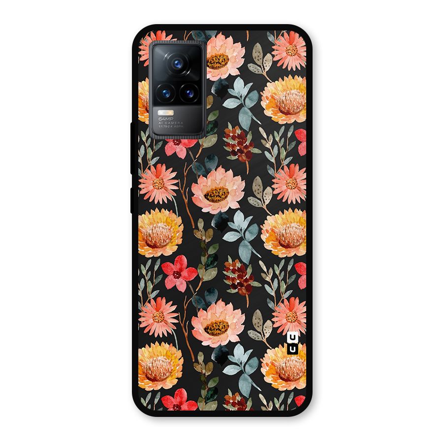 Florals Wonderful Pattern Metal Back Case for Vivo Y73