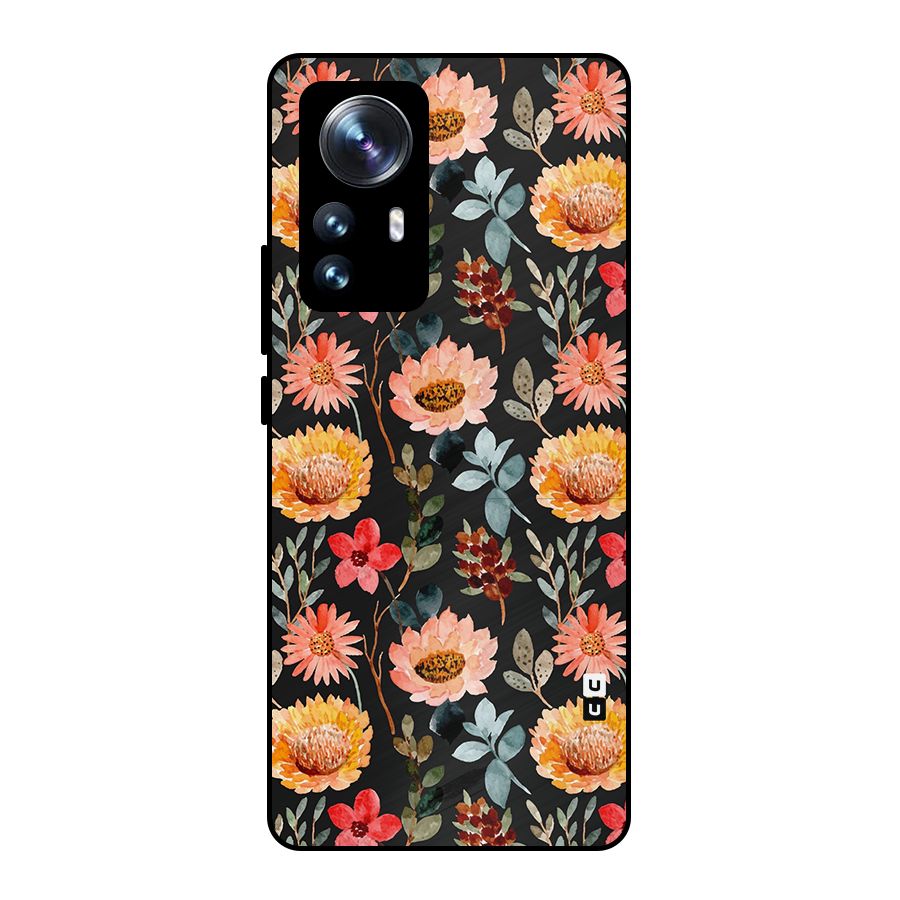 Florals Wonderful Pattern Metal Back Case for Xiaomi 12 Pro