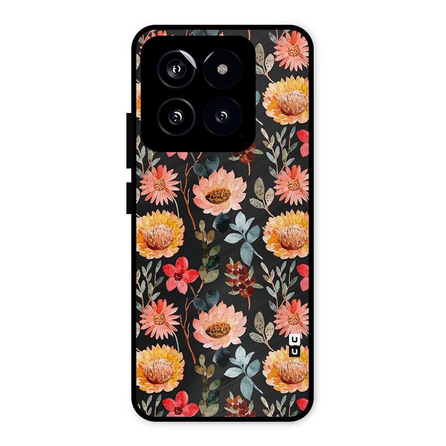 Florals Wonderful Pattern Metal Back Case for Xiaomi 14