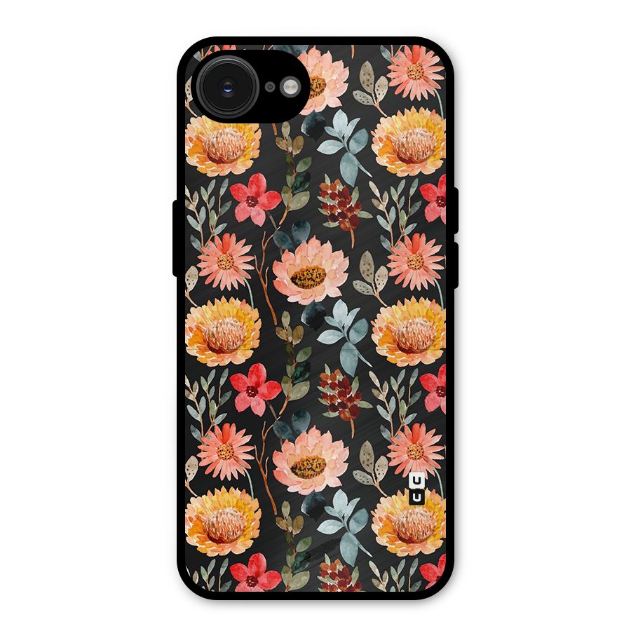 Florals Wonderful Pattern Metal Back Case for iPhone 16e