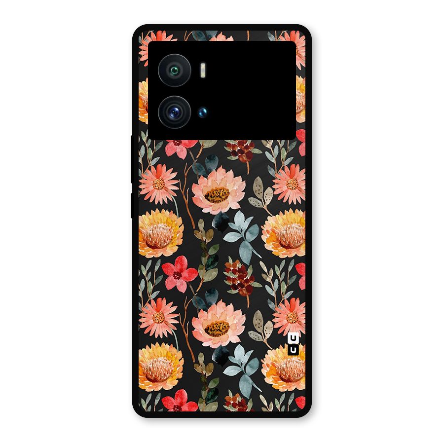 Florals Wonderful Pattern Metal Back Case for iQOO 9 Pro