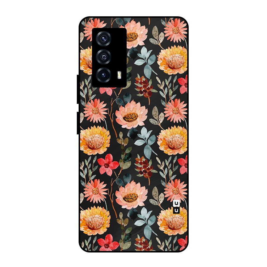 Florals Wonderful Pattern Metal Back Case for iQOO Z5