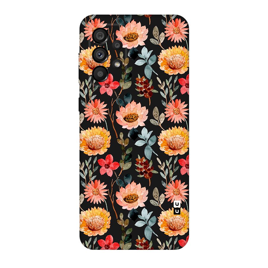 Florals Wonderful Pattern Original Polycarbonate Back Case for Galaxy A73 5G