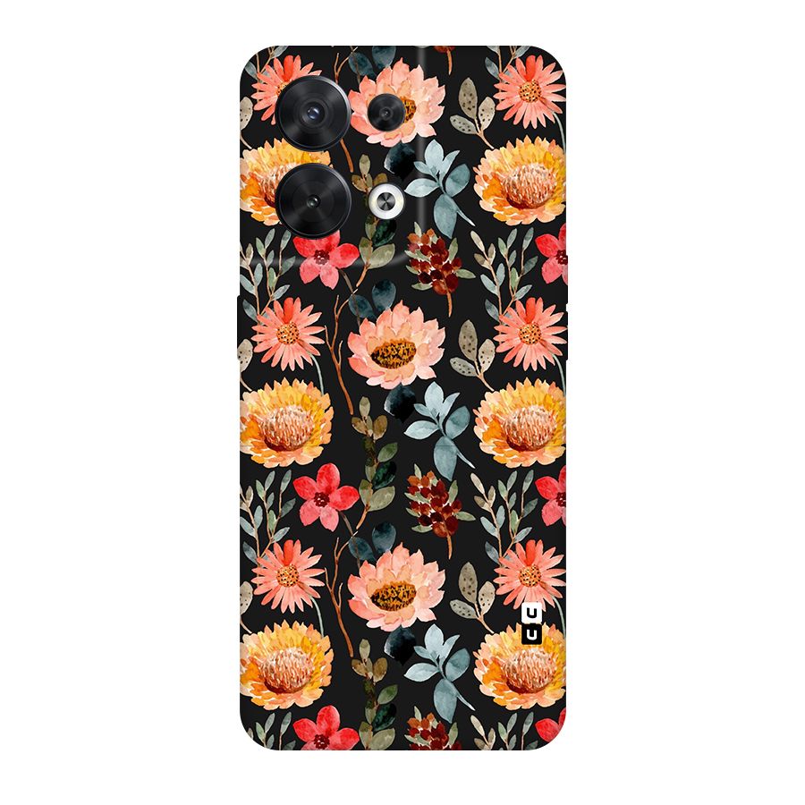 Florals Wonderful Pattern Original Polycarbonate Back Case for Oppo Reno8 5G