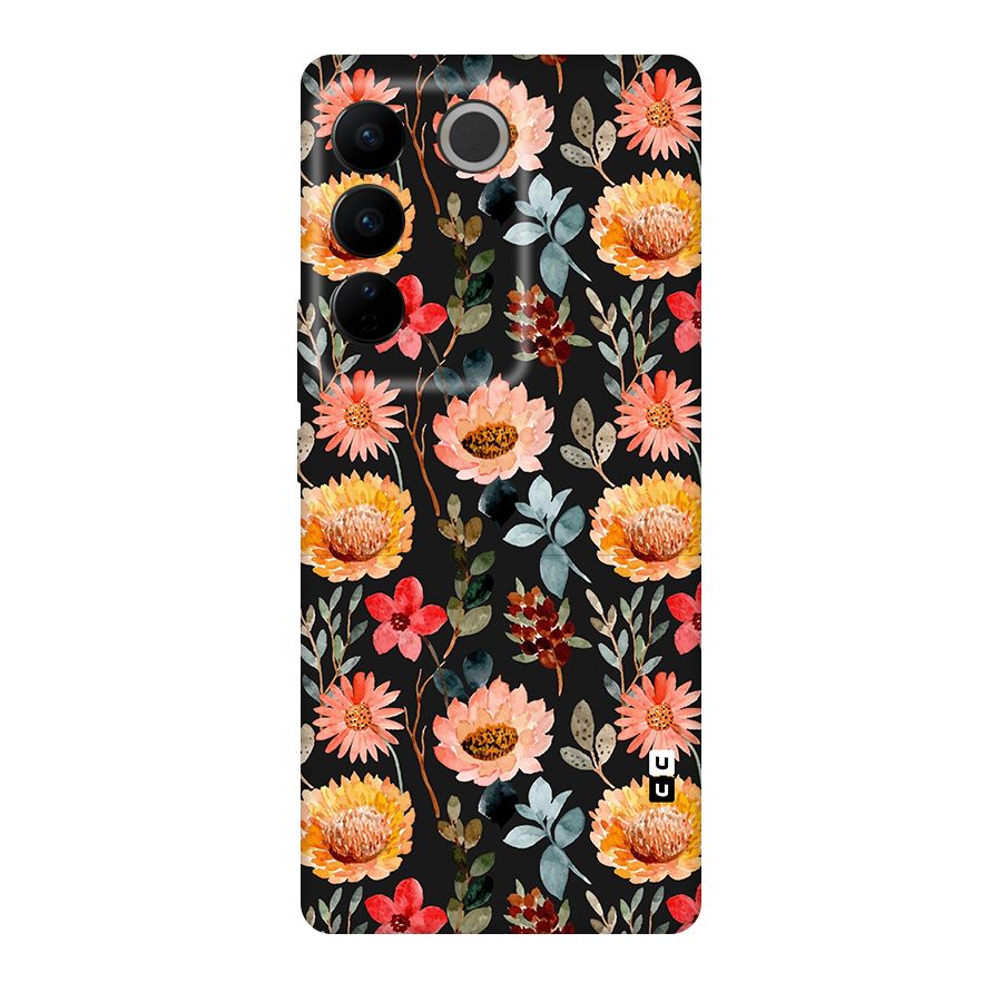 Florals Wonderful Pattern Original Polycarbonate Back Case for Vivo V27