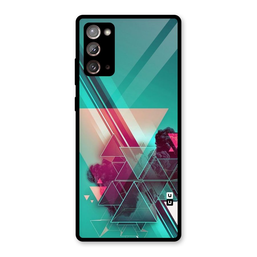 Floroscent Abstract Glass Back Case for Galaxy Note 20