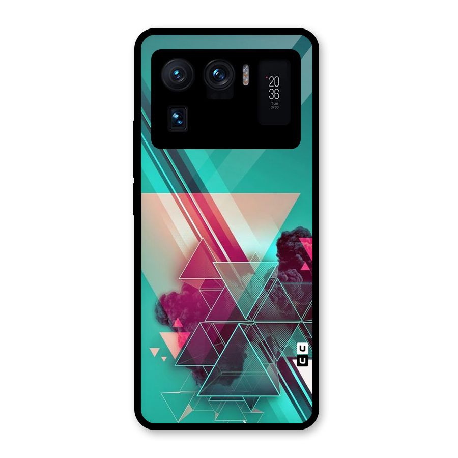 Floroscent Abstract Glass Back Case for Mi 11 Ultra