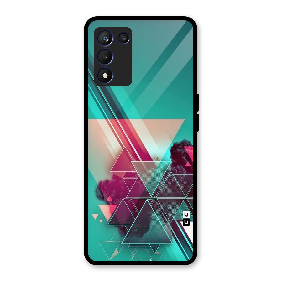 Floroscent Abstract Glass Back Case for Realme 9 5G Speed