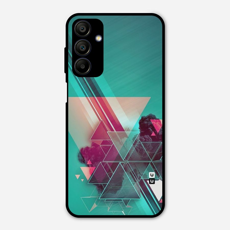 Floroscent Abstract Metal Back Case for Galaxy A15 5G