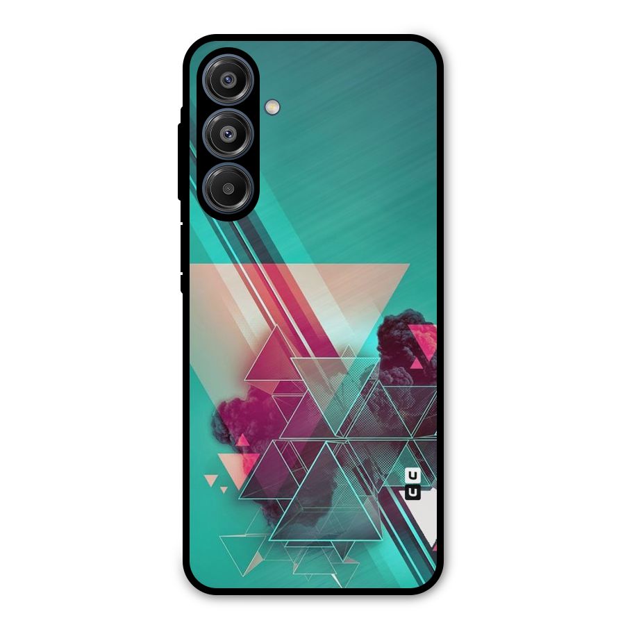 Floroscent Abstract Metal Back Case for Galaxy A16 5G