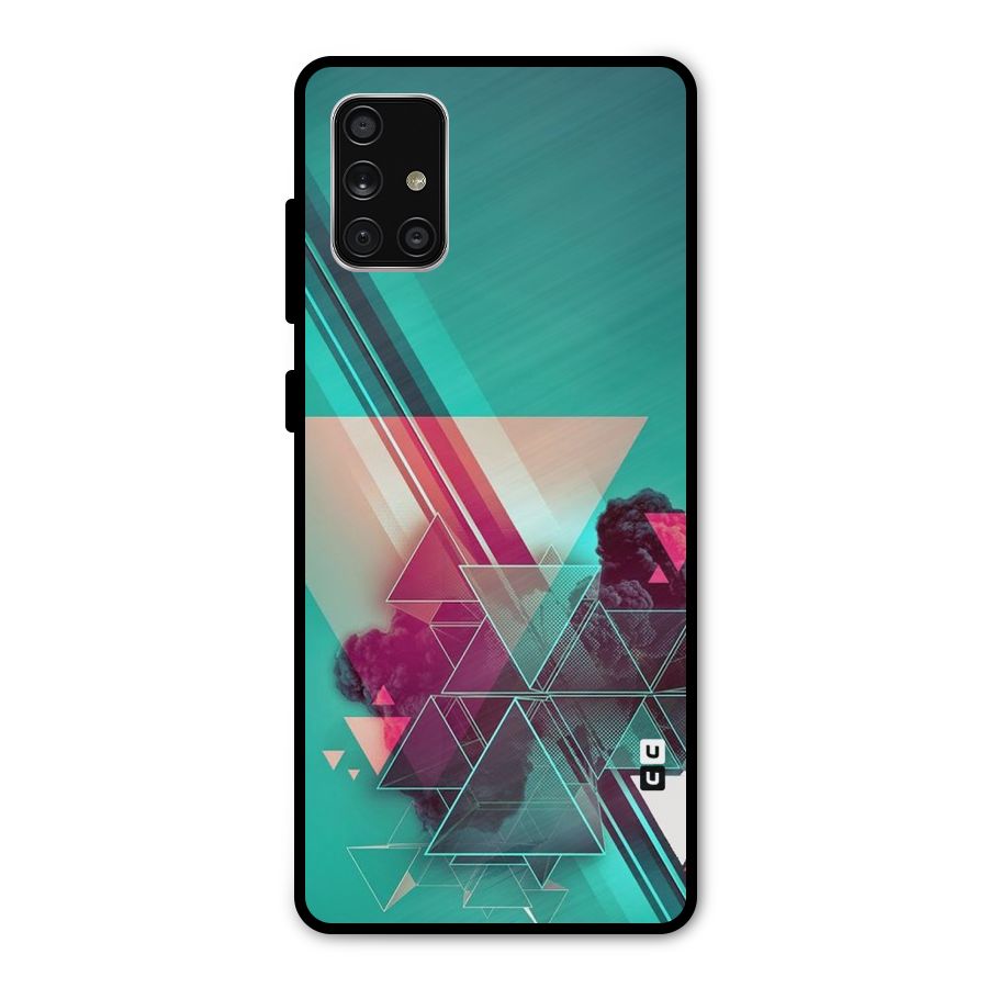 Floroscent Abstract Metal Back Case for Galaxy A71