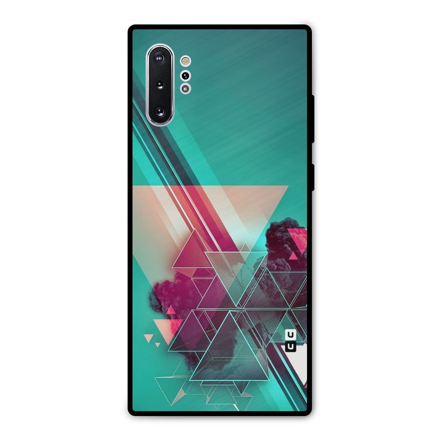 Floroscent Abstract Metal Back Case for Galaxy Note 10 Plus