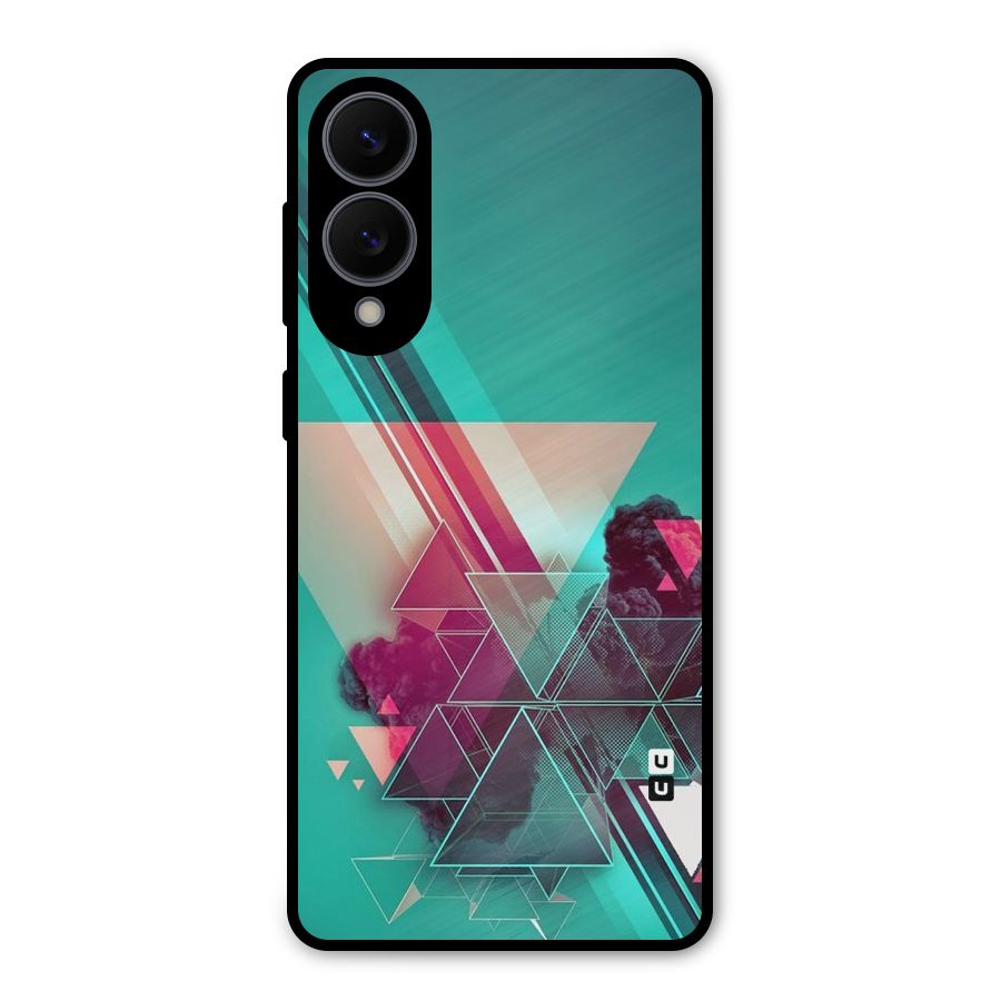 Floroscent Abstract Metal Back Case for Galaxy S25 Edge
