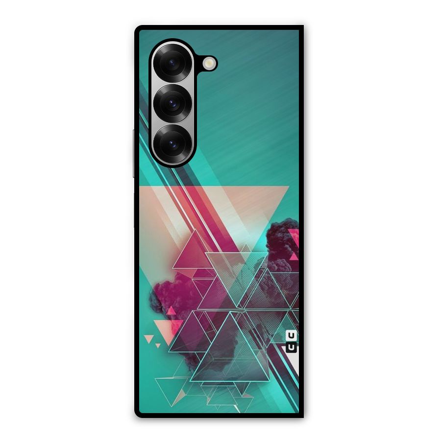 Floroscent Abstract Metal Back Case for Galaxy Z Fold6