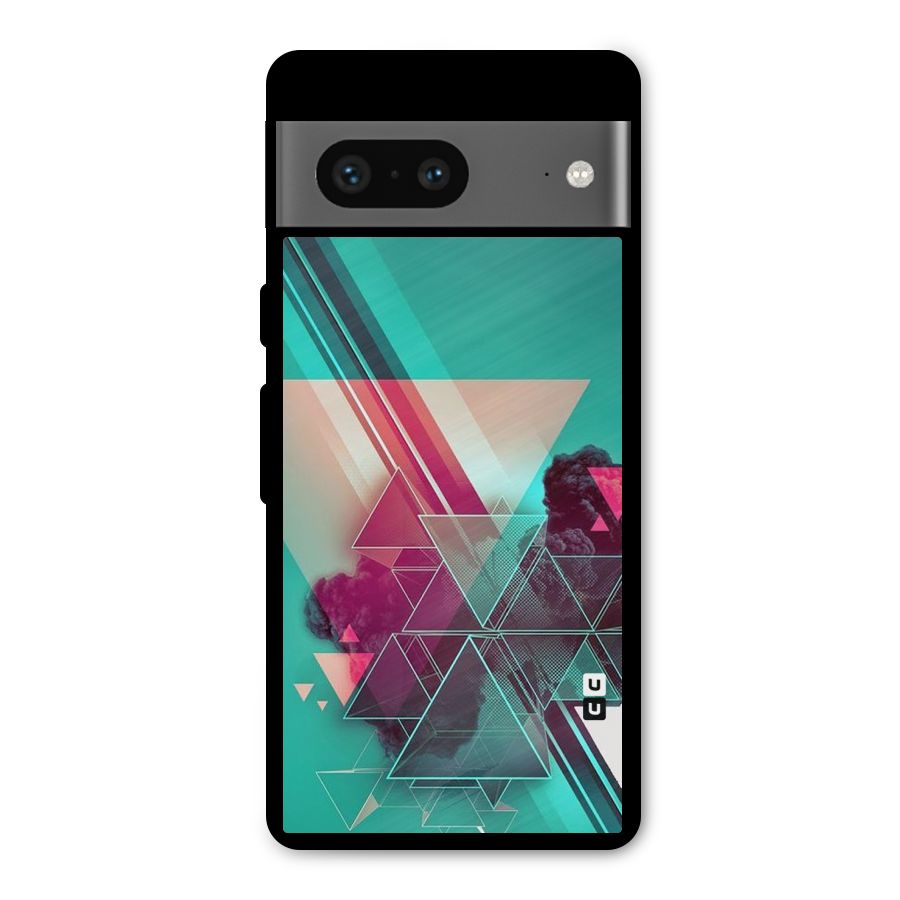 Floroscent Abstract Metal Back Case for Google Pixel 7