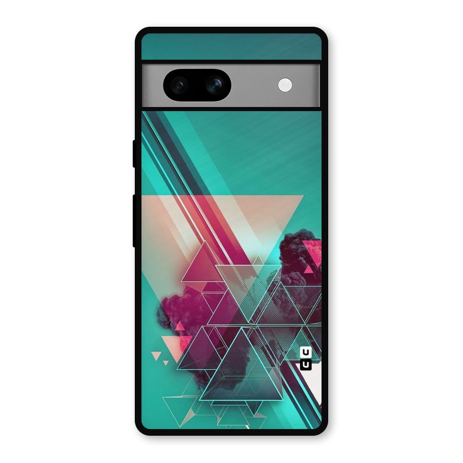 Floroscent Abstract Metal Back Case for Google Pixel 7a