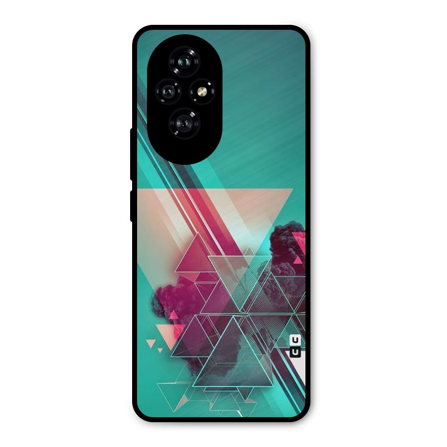 Floroscent Abstract Metal Back Case for Honor 200