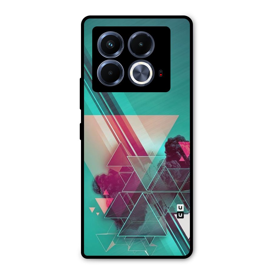 Floroscent Abstract Metal Back Case for Infinix Note 40 5G