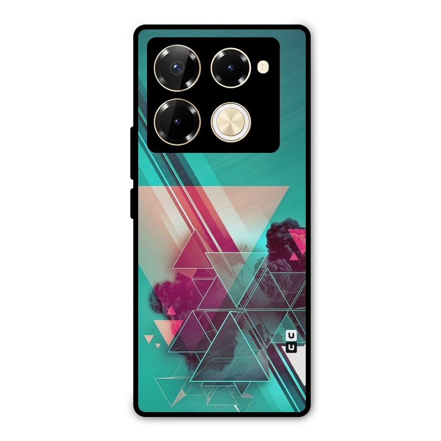 Floroscent Abstract Metal Back Case for Infinix Note 40 Pro