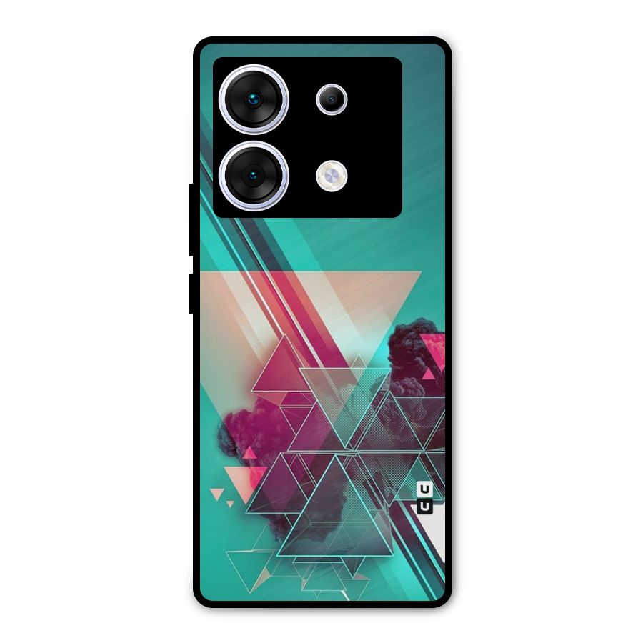 Floroscent Abstract Metal Back Case for Infinix Zero 30 5G