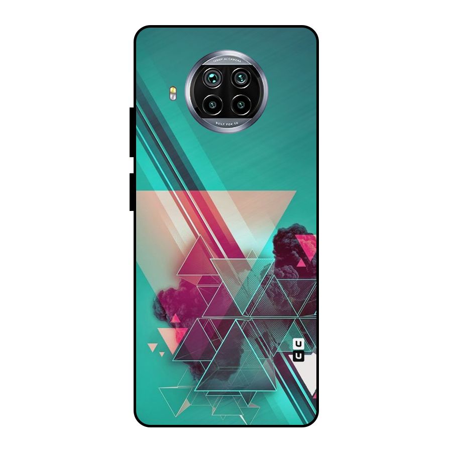 Floroscent Abstract Metal Back Case for Mi 10i