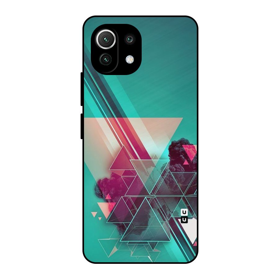 Floroscent Abstract Metal Back Case for Mi 11 Lite NE 5G