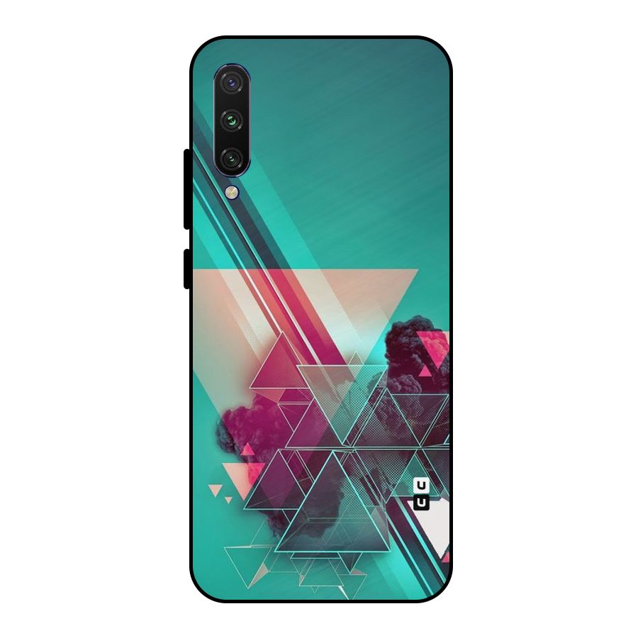 Floroscent Abstract Metal Back Case for Mi A3